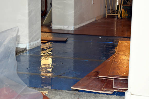 Professional Storm Water Damage Restoration technician working in Delafield, WI